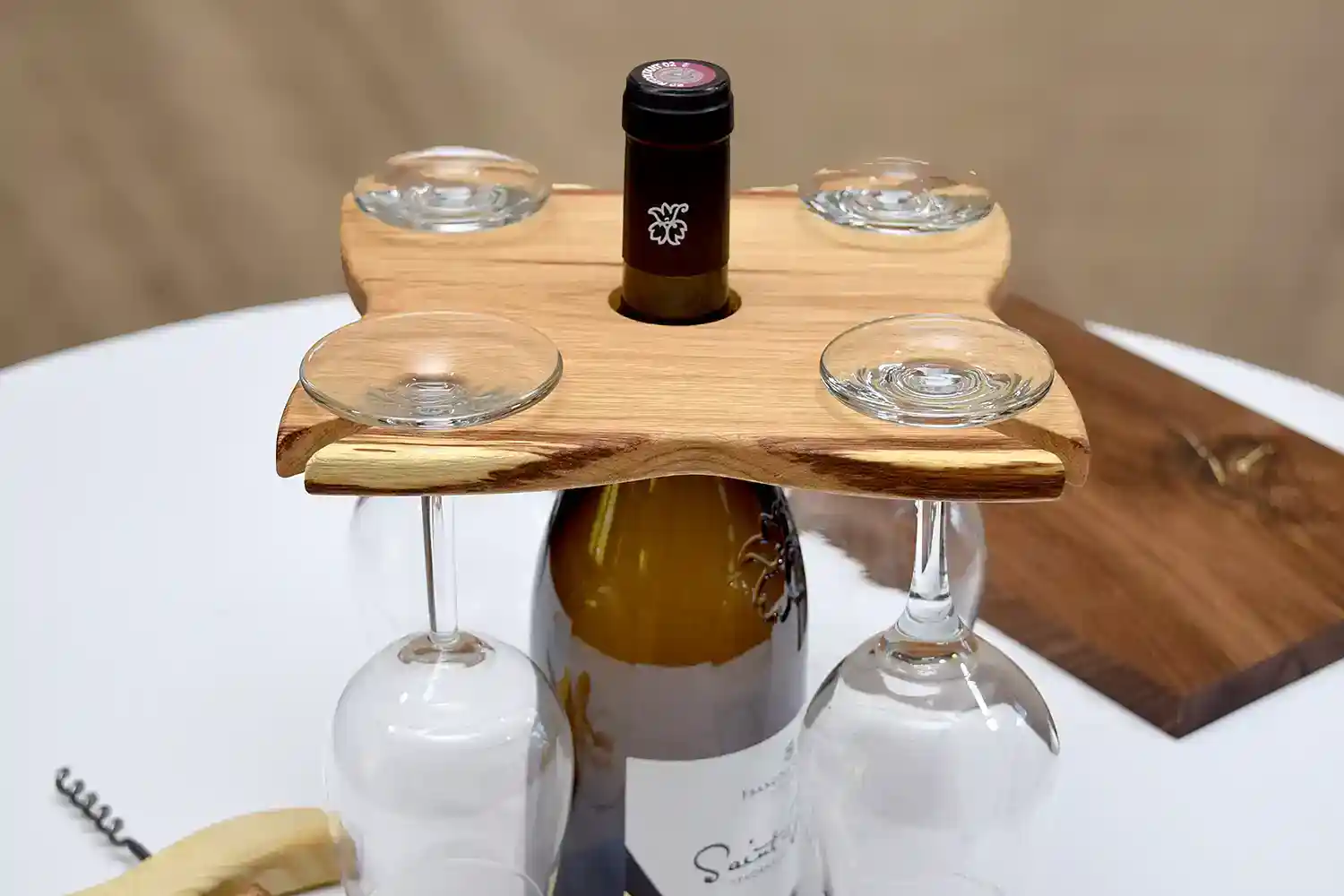 Support pour verres à vin - Atelier Les Sens du bois